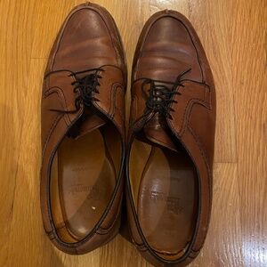 NDS Mens Dress Shoes Size 10.5  Brown Leather Stockbridge Oxfords